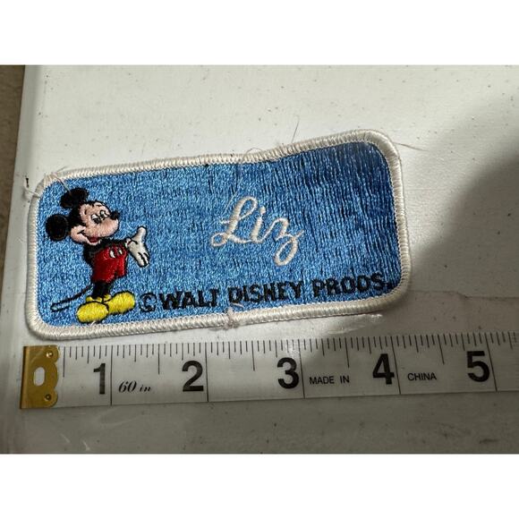 Walt Disney Productions Vintage Name Patch LIZ - Picture 2 of 4